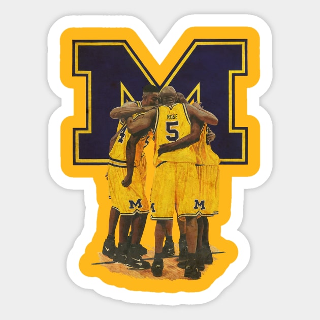 VINTAGE FAB FIVE TEAM Sticker by sodakohan